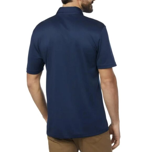 adidas Men's Core Chest Stripe Polo Shirt, Collegiate Navy - Picture 2 of 2